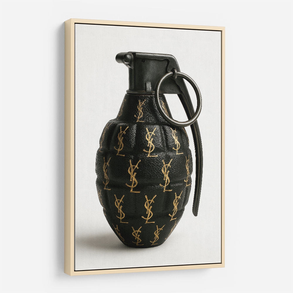 Saint Laurent Fashion Inspired Grenade Wall Art  